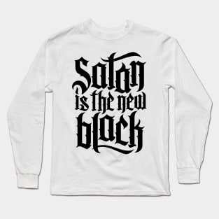 Satan is the new black No.4 (black) Long Sleeve T-Shirt